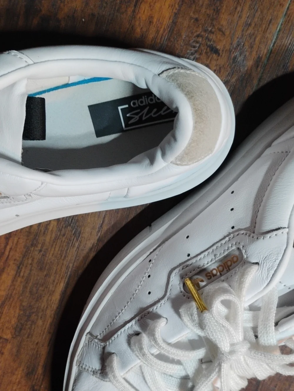 adidas White Kids Lace-Up Sneakers